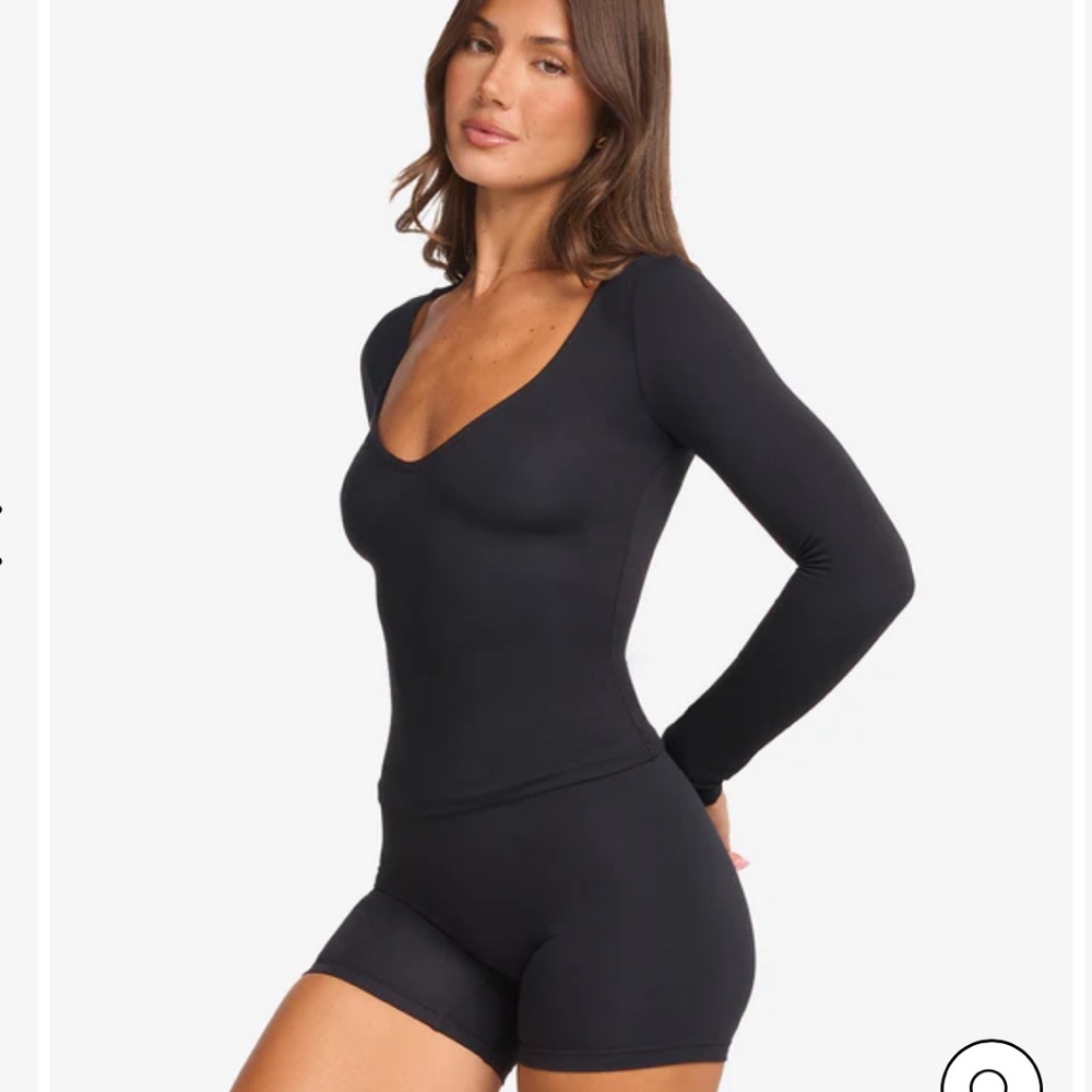 Crop Shop Boutique Black Fitted Bodysuit